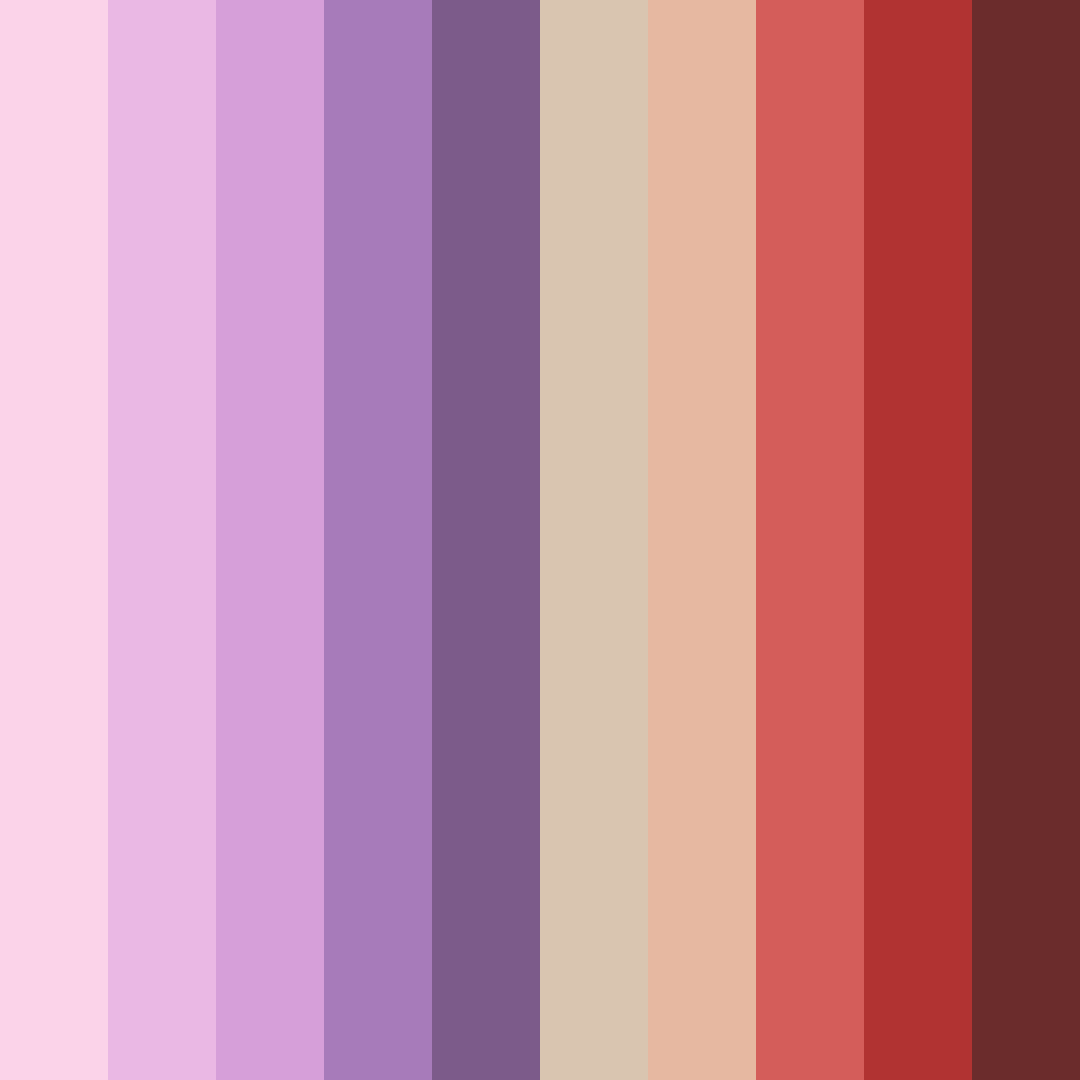 Download shades of pink and purple color palette PNG image (square)