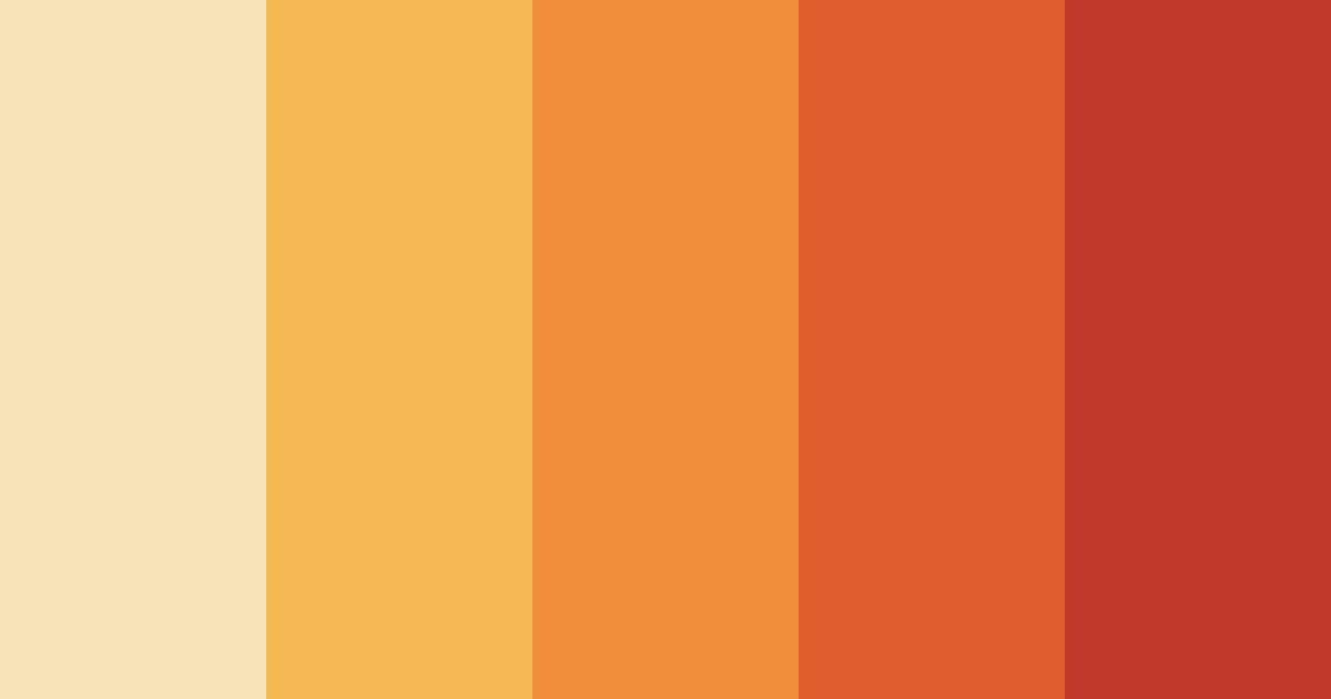 Download autumnal ember color palette PNG image (landscape)