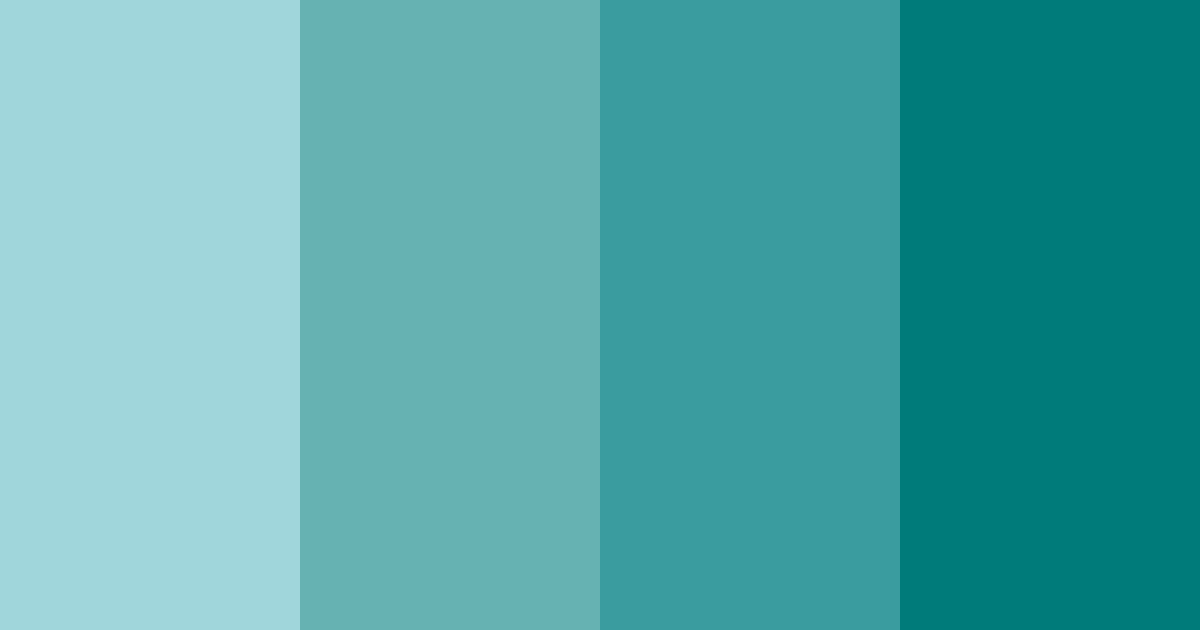 Download tiffany blue shades color palette PNG image (landscape)