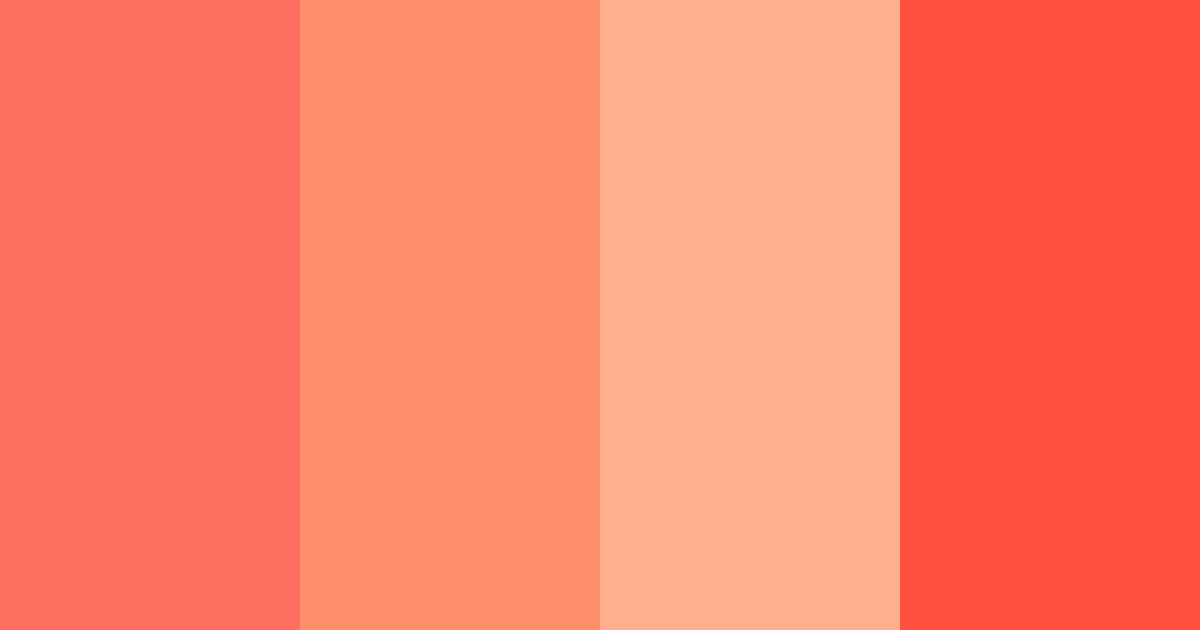 Download coral sunrise color palette PNG image (landscape)