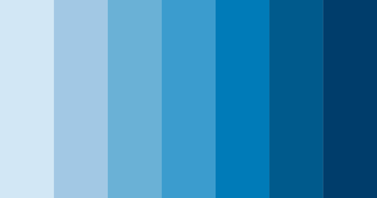 Shades of Blue Color Palette - ColorDrop