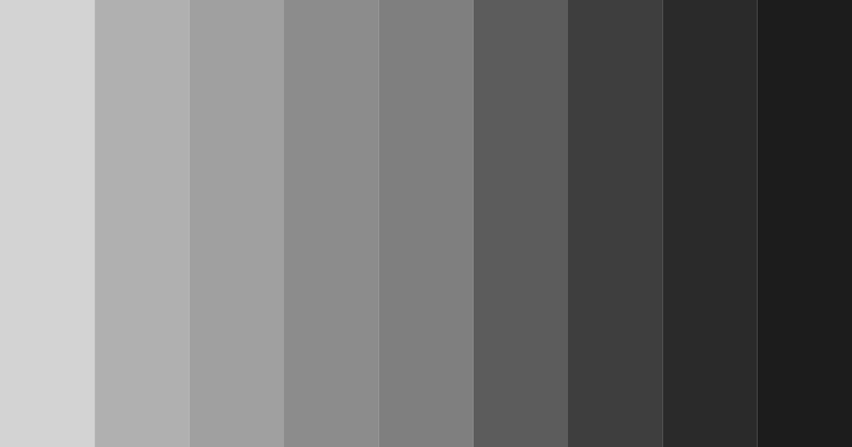 Download shades of silver color palette PNG image (landscape)