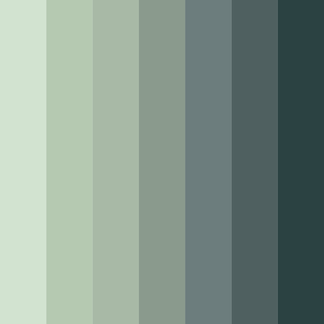 Download whispering pines color palette PNG image (square)