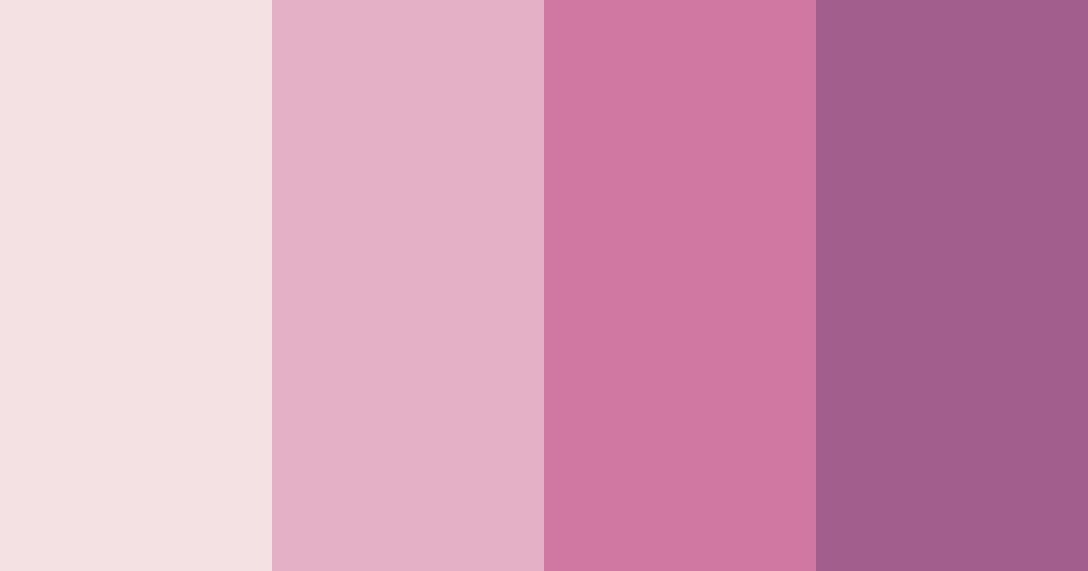 Download blooming elegance color palette PNG image (landscape)