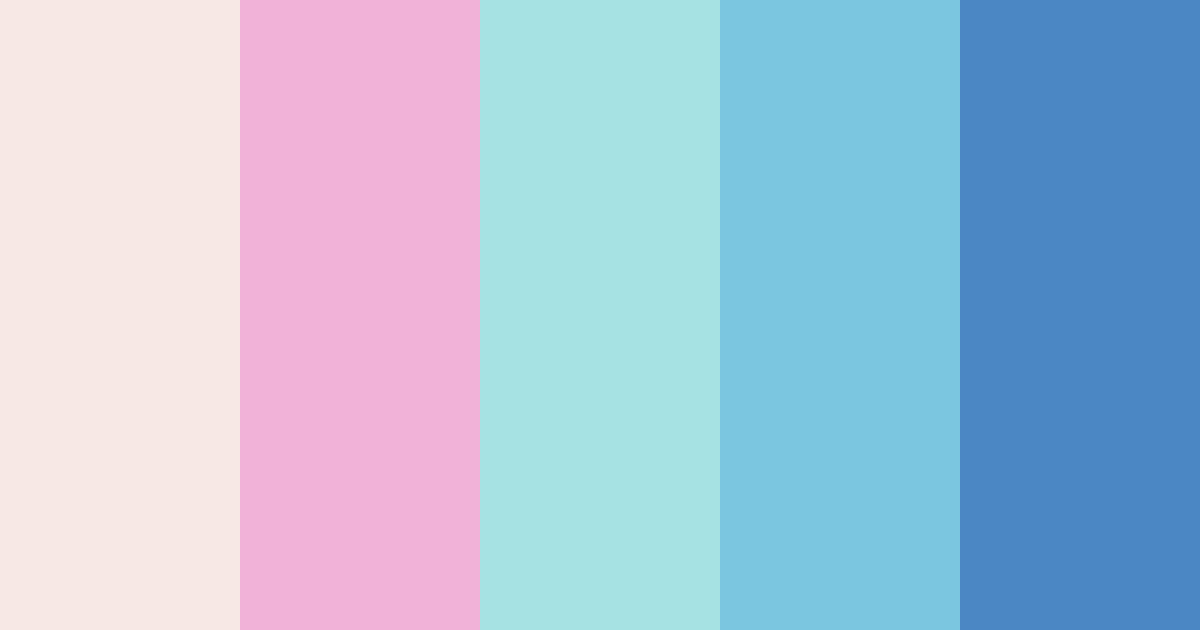 Download dreamy pastel spectrum color palette PNG image (landscape)