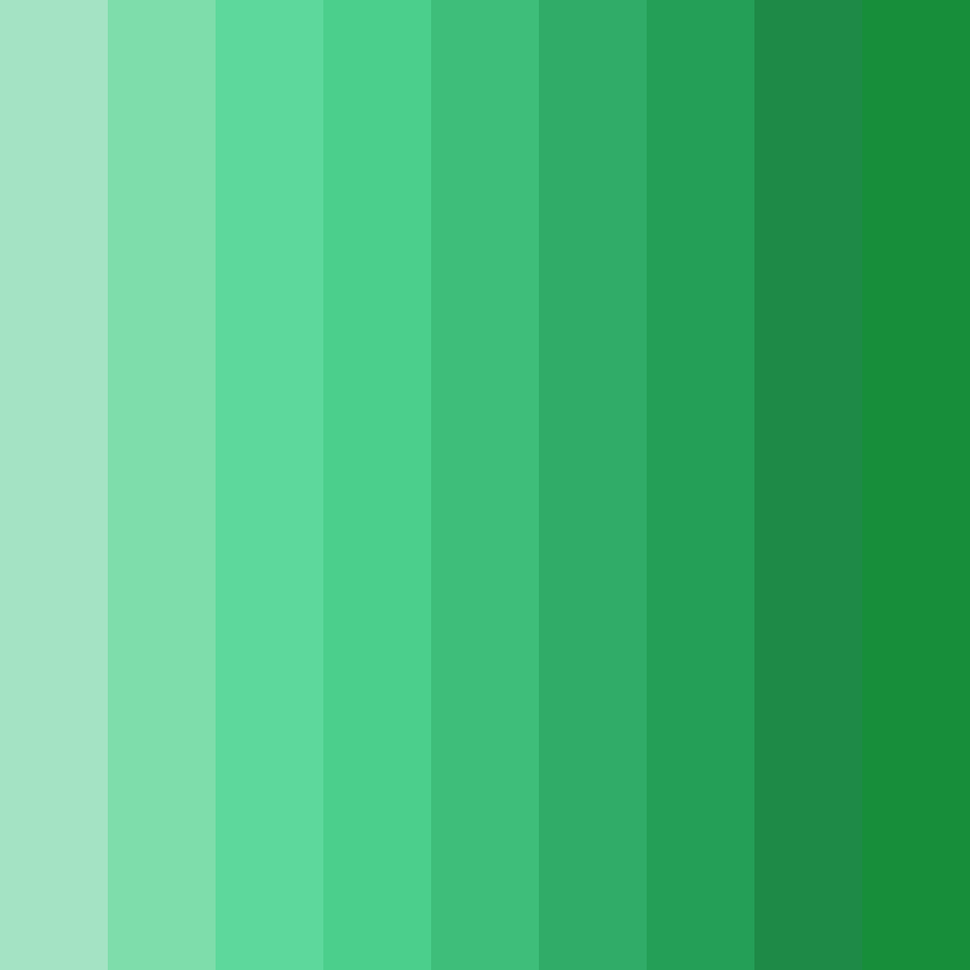 Download emerald serenity color palette PNG image (square)