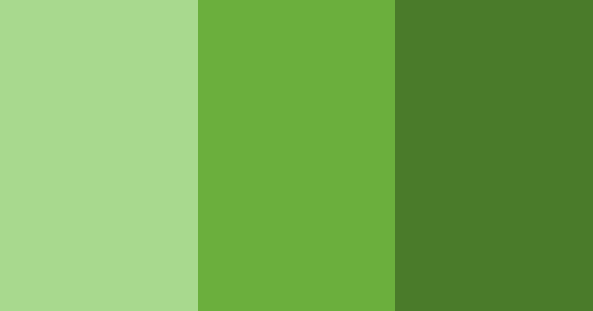 Download green shades color palette PNG image (landscape)