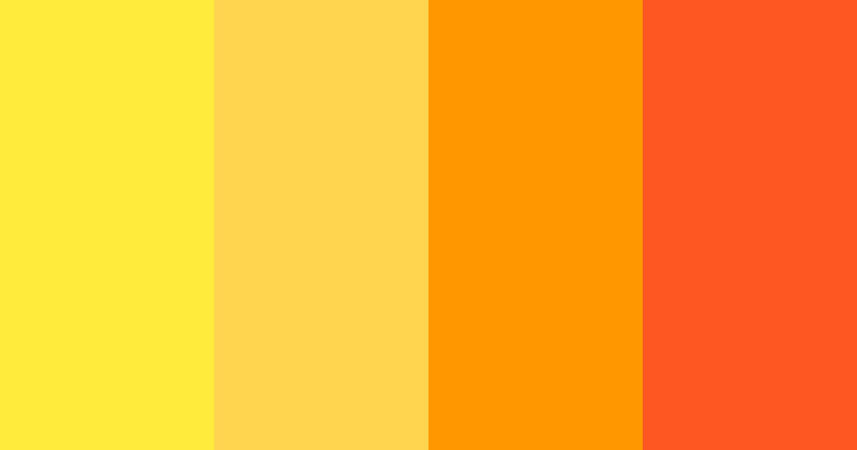 Download sunny citrus burst color palette PNG image (landscape)