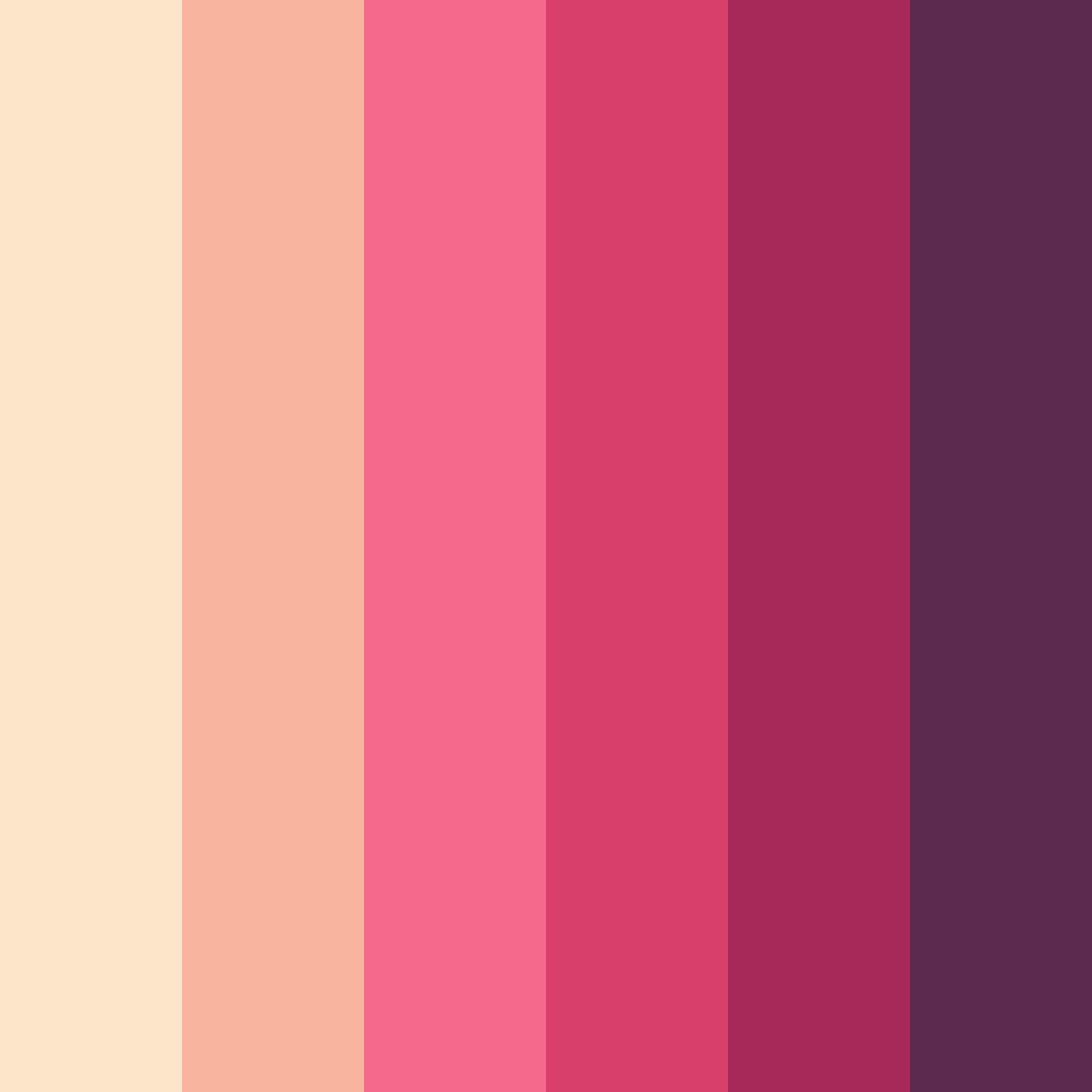 Download shades of pink color palette PNG image (square)