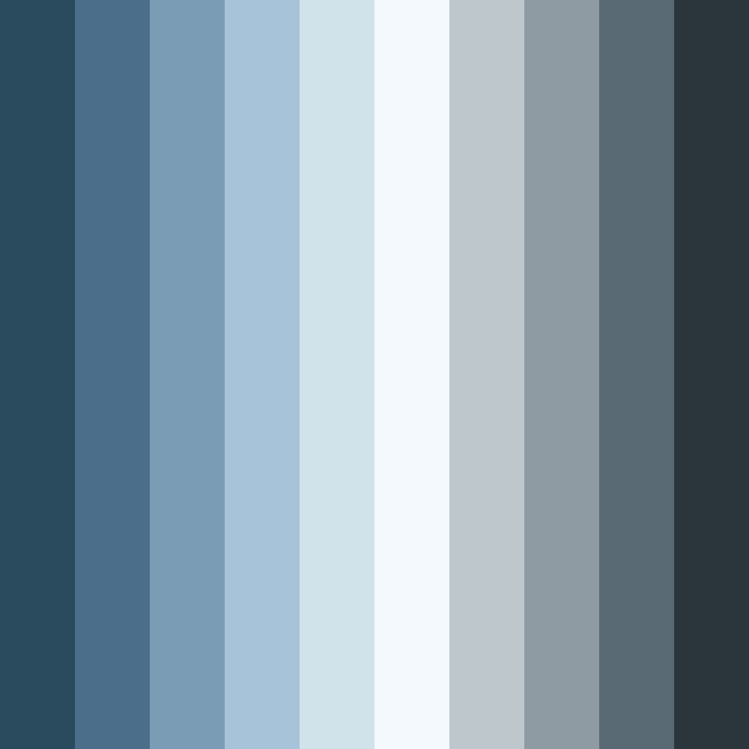 Download oceanic serenity color palette PNG image (square)