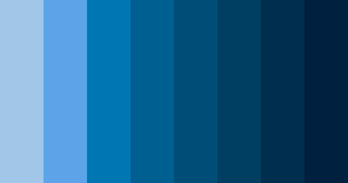 Download neon blue color palette PNG image (landscape)