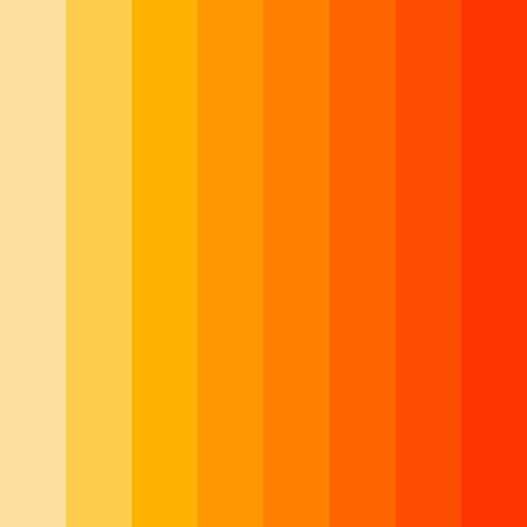 Download citrus sunset color palette PNG image (square)
