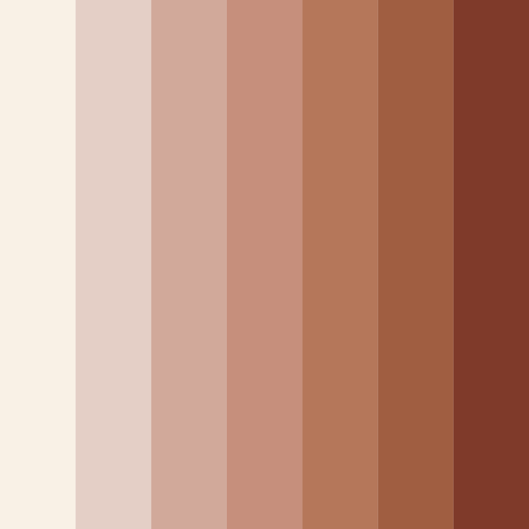 Download shades of beige color palette PNG image (square)