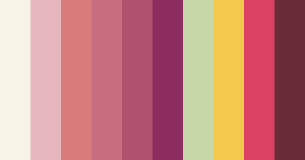 Download festive elegance color palette PNG image (landscape)
