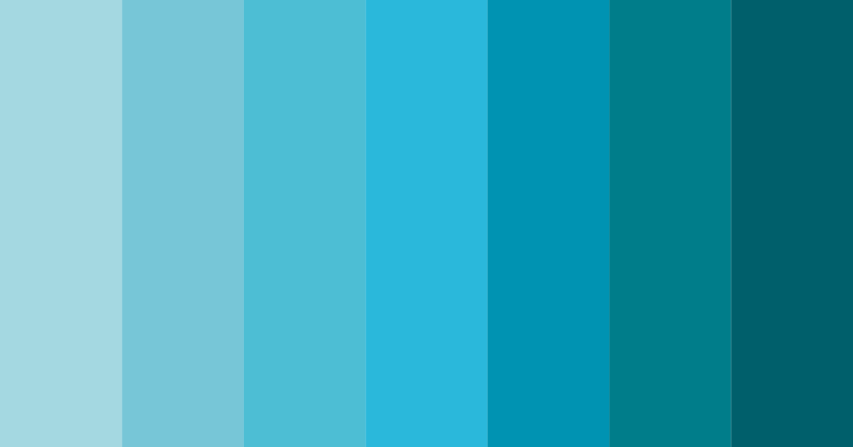 Download lagoon serenade color palette PNG image (landscape)