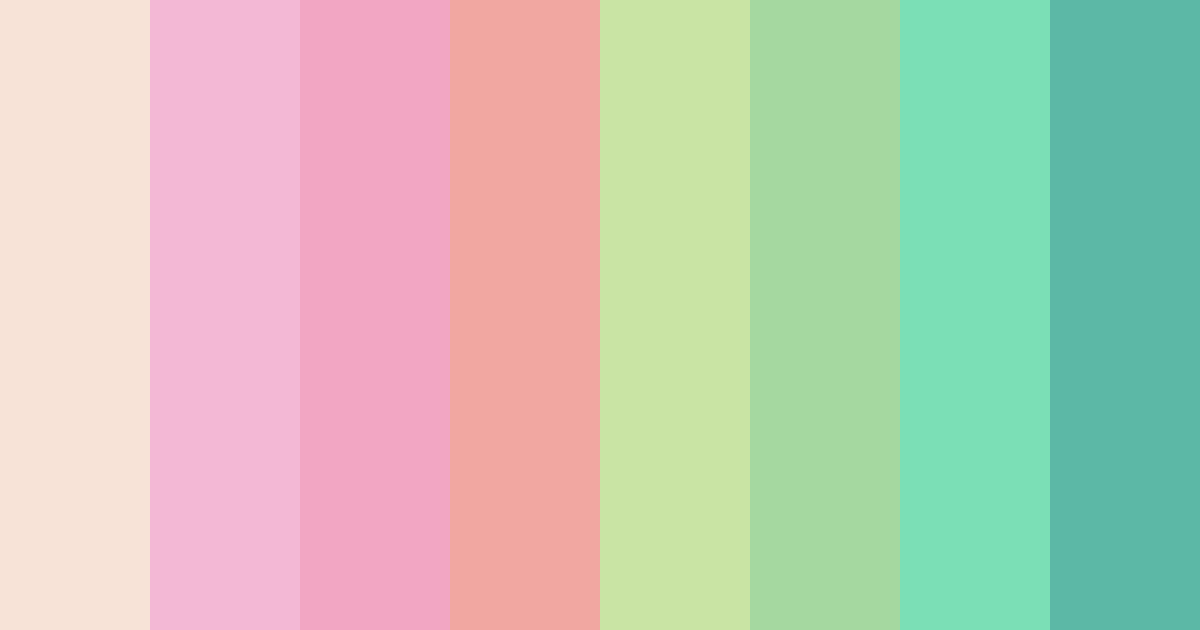 Download pink macaron color palette PNG image (landscape)