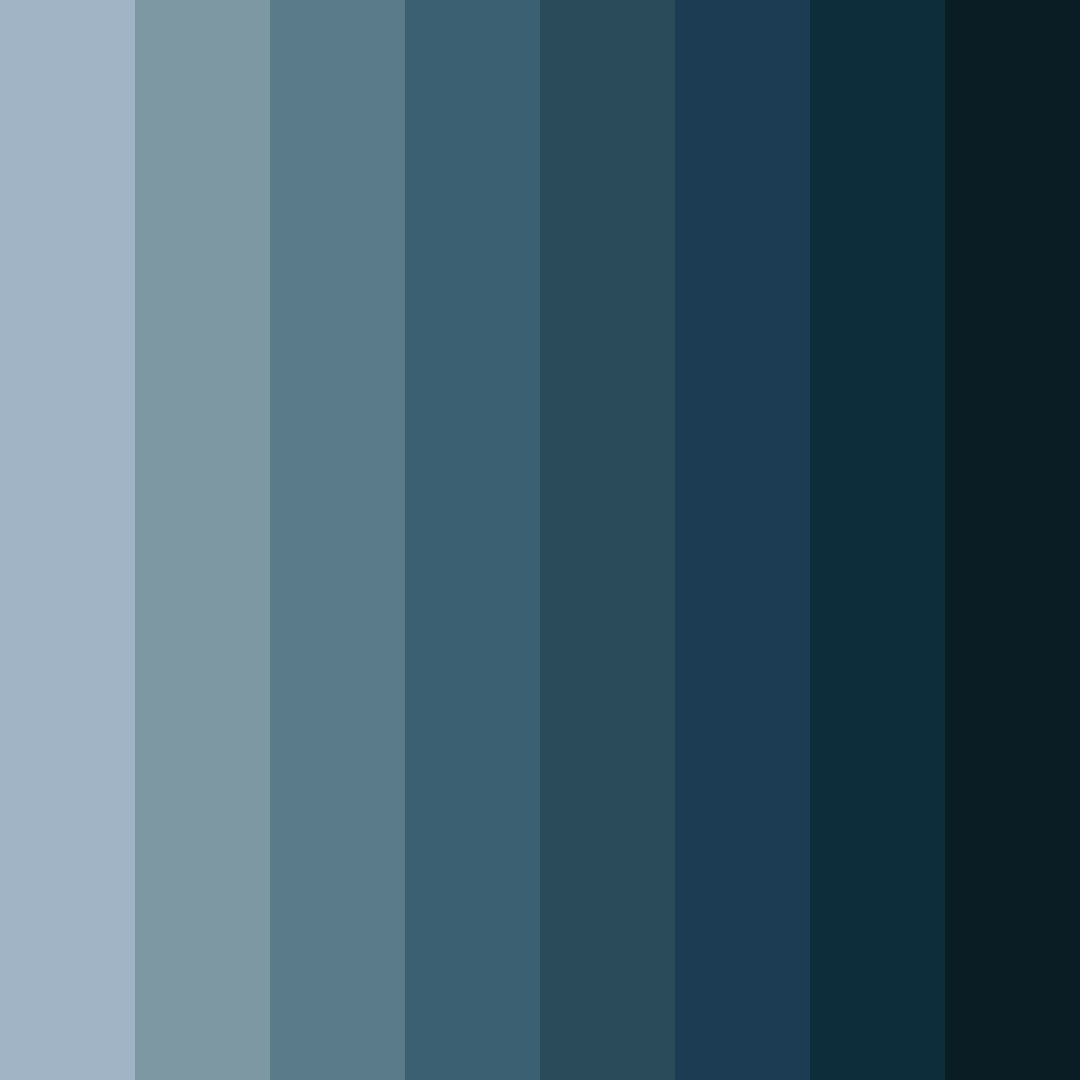 Download midnight ocean whisper color palette PNG image (square)