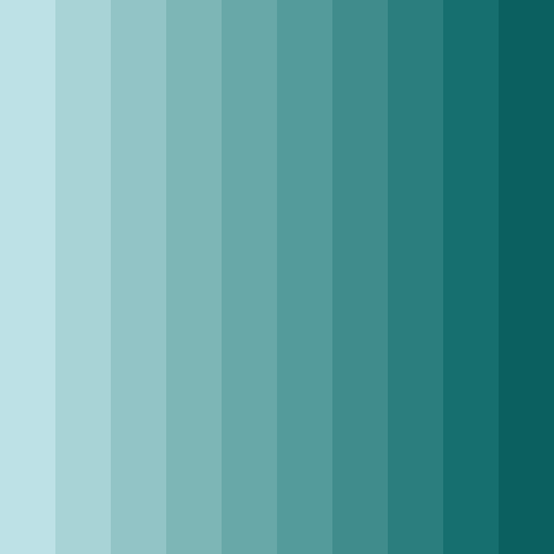 Download teal tranquility color palette PNG image (square)
