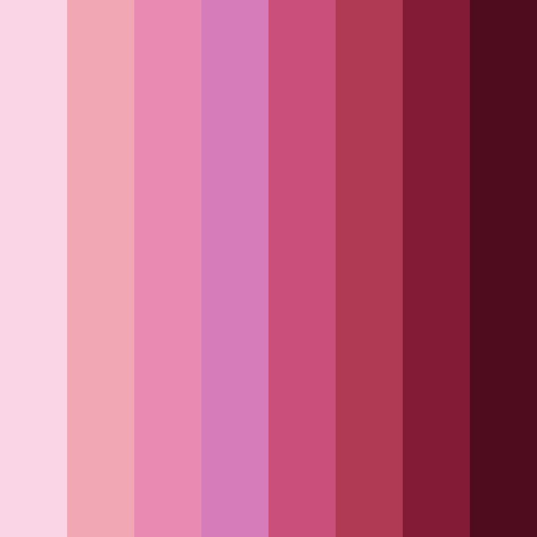 Download pink downtown color palette PNG image (square)