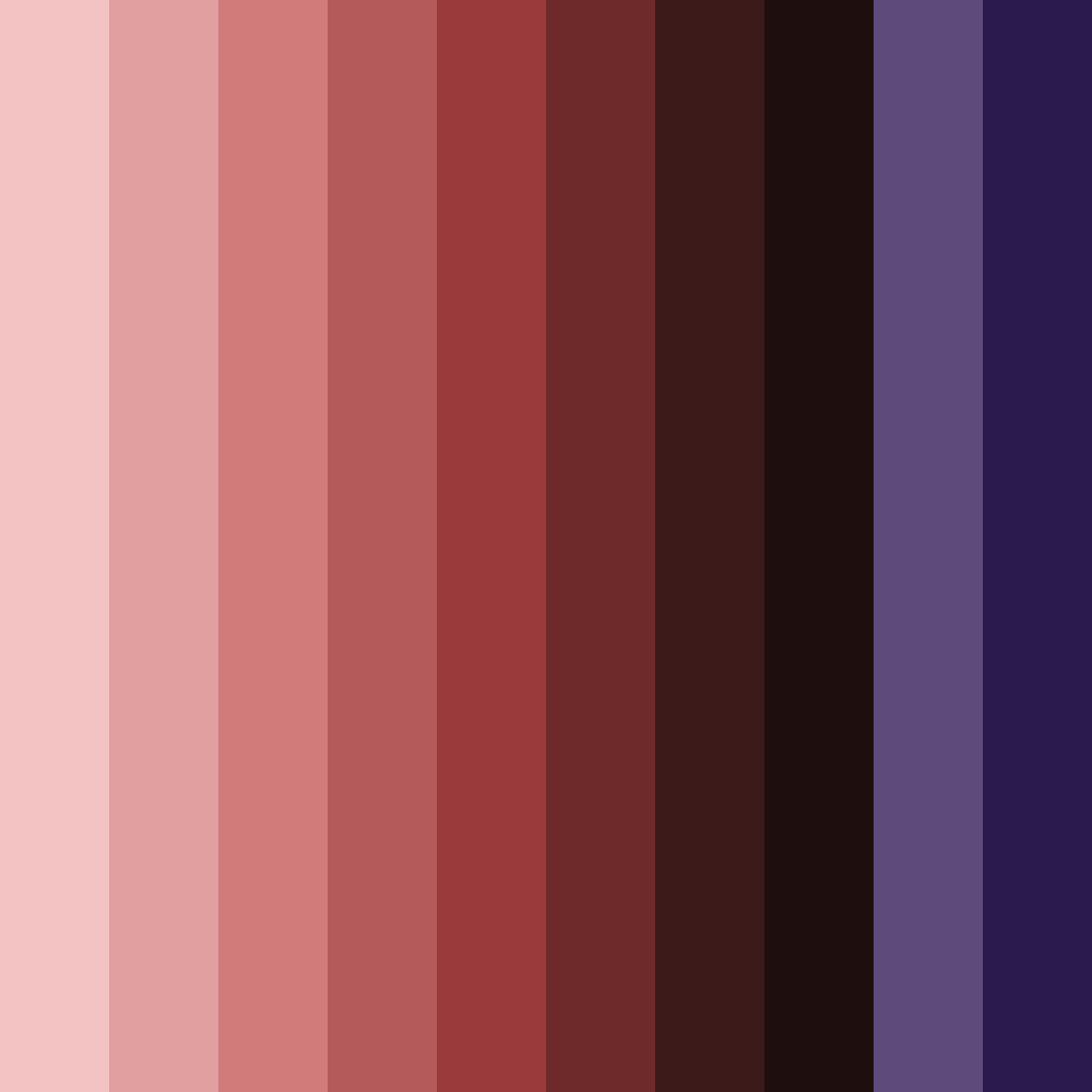 Download crimson waves color palette PNG image (square)