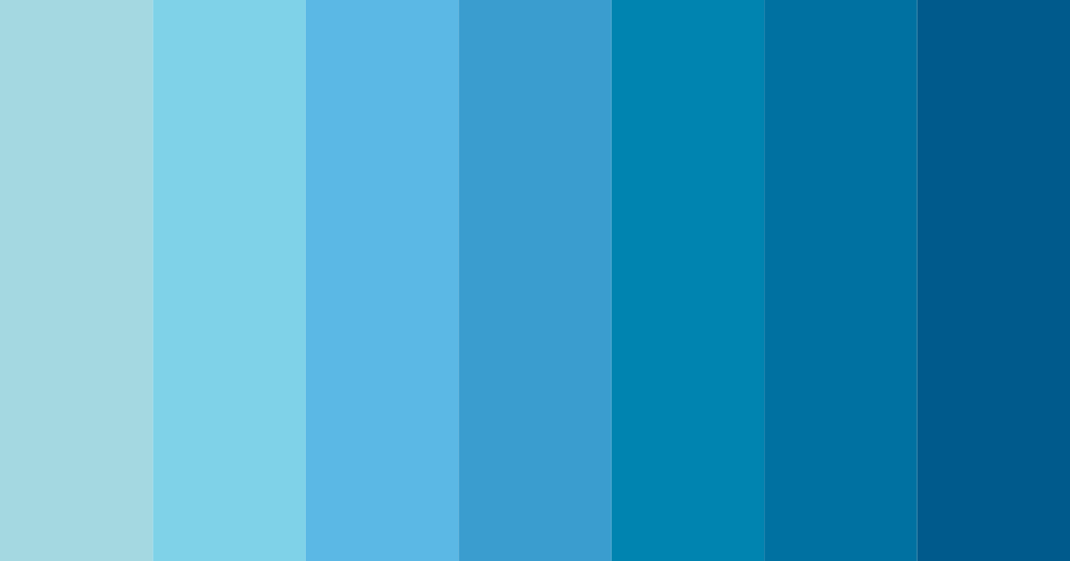 Download aqua sky blue color palette PNG image (landscape)