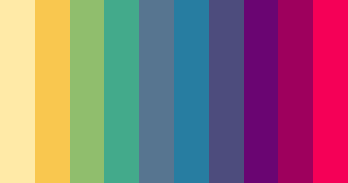 Download vibrant spectrum color palette PNG image (landscape)