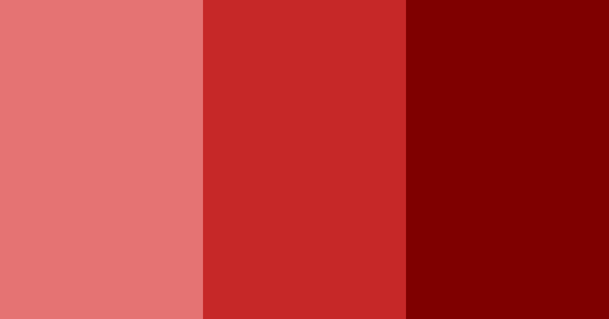 Download dark red shades color palette PNG image (landscape)