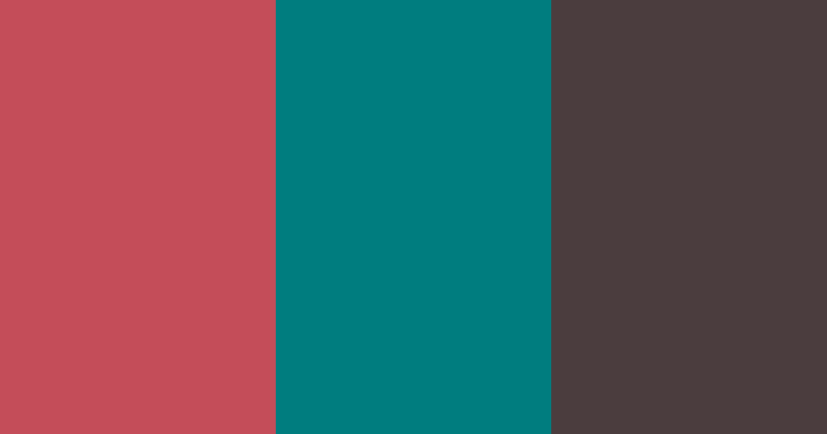 Download rich burgundy and dark teal color palette PNG image (landscape)