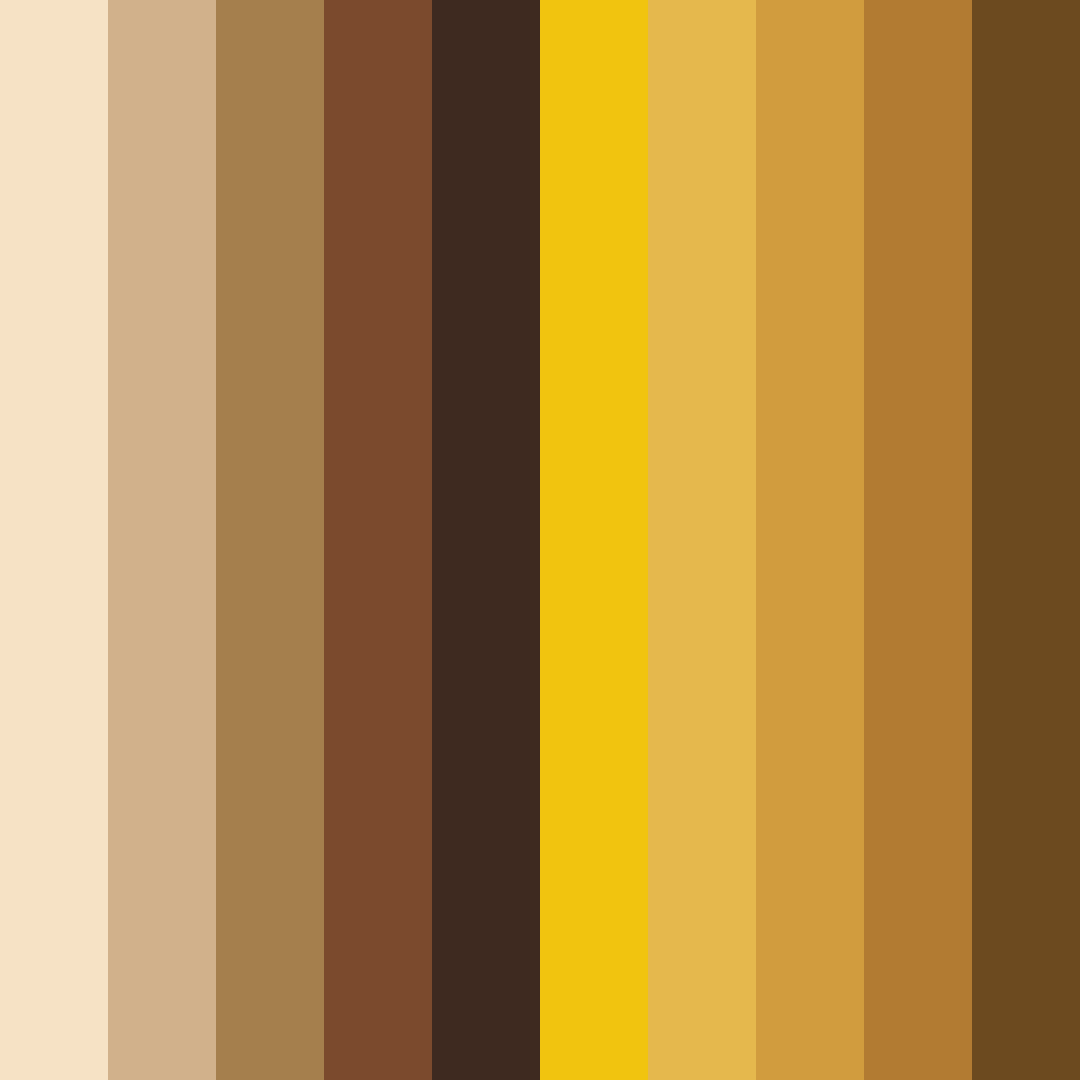 Download brown gold color palette PNG image (square)