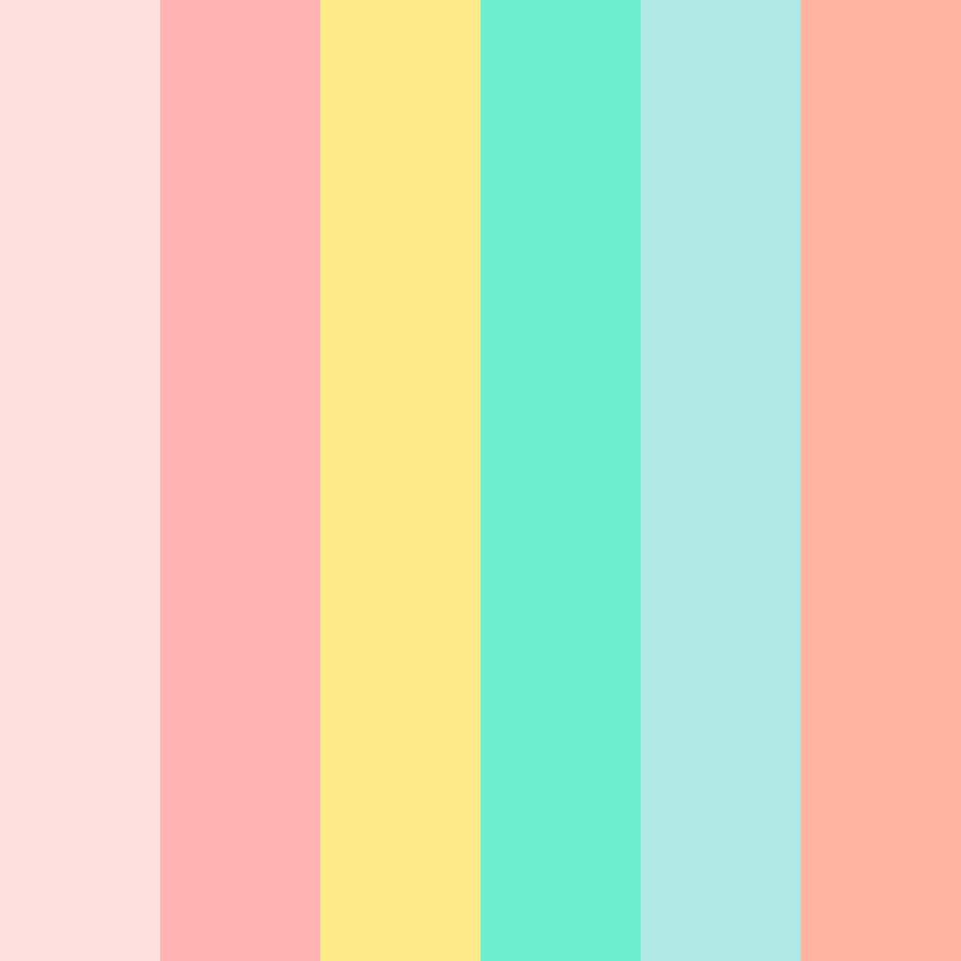 Download soft pink color palette PNG image (square)