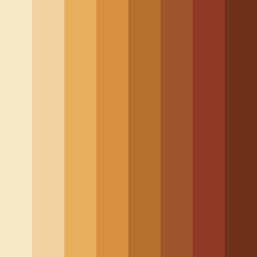 Download golden spring color palette PNG image (square)