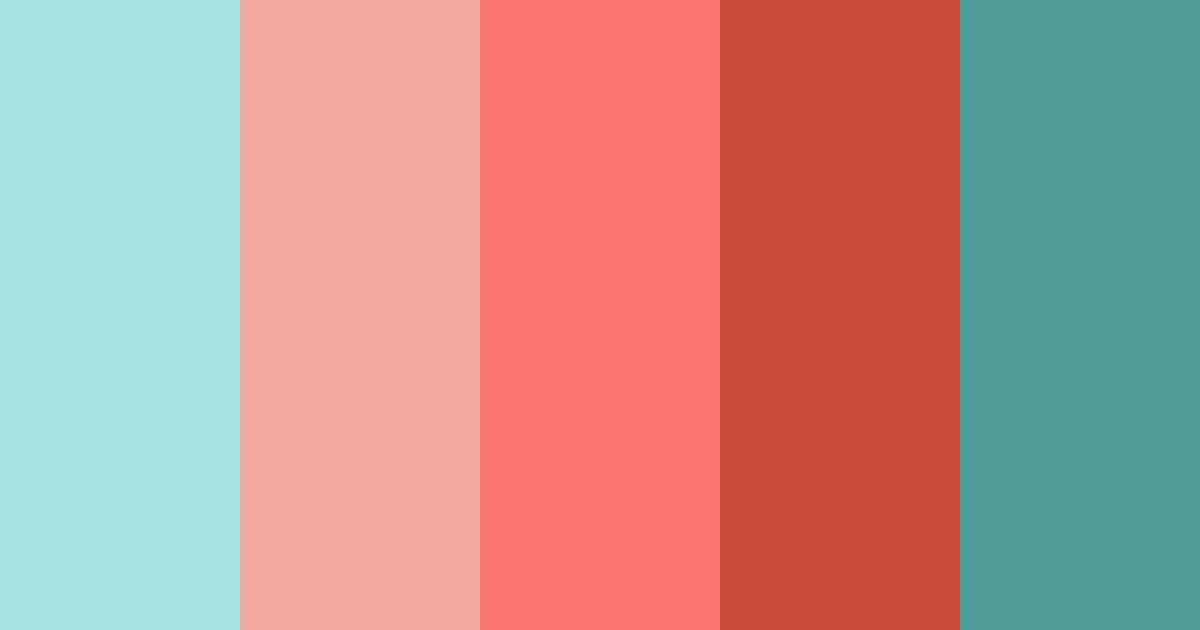 Download coral oasis color palette PNG image (landscape)