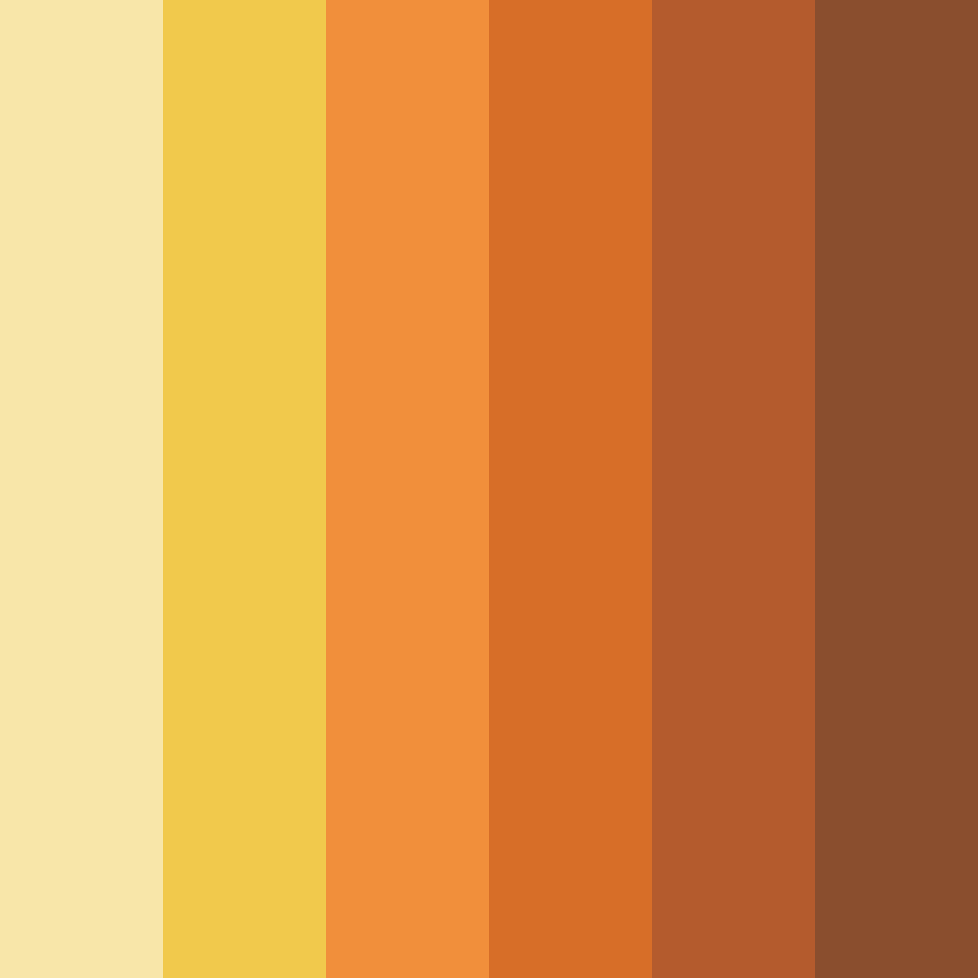 Download autumnal harvest color palette PNG image (square)