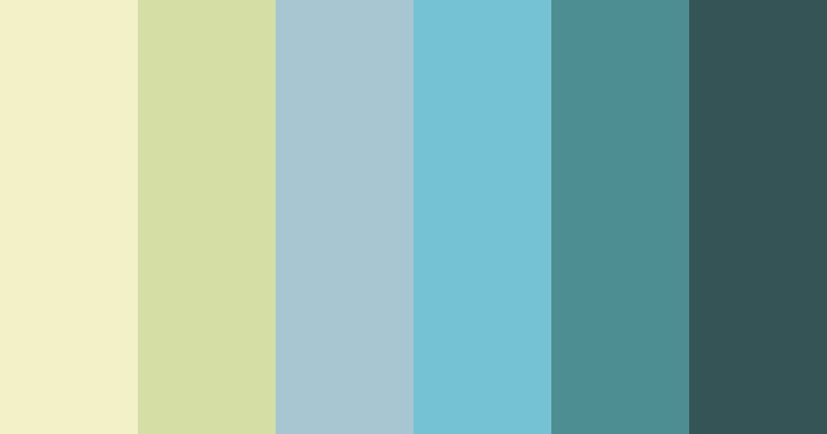 Download cool blue tones color palette PNG image (landscape)