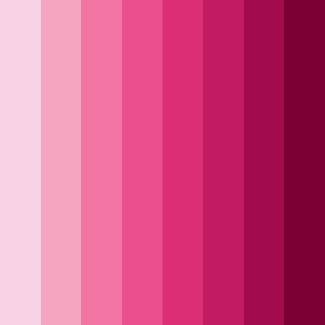 Download soft pink shades color palette PNG image (square)