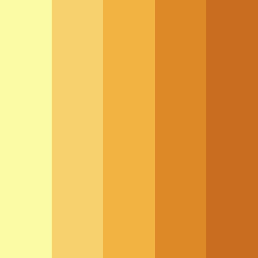 Download yellow sunset color palette PNG image (square)