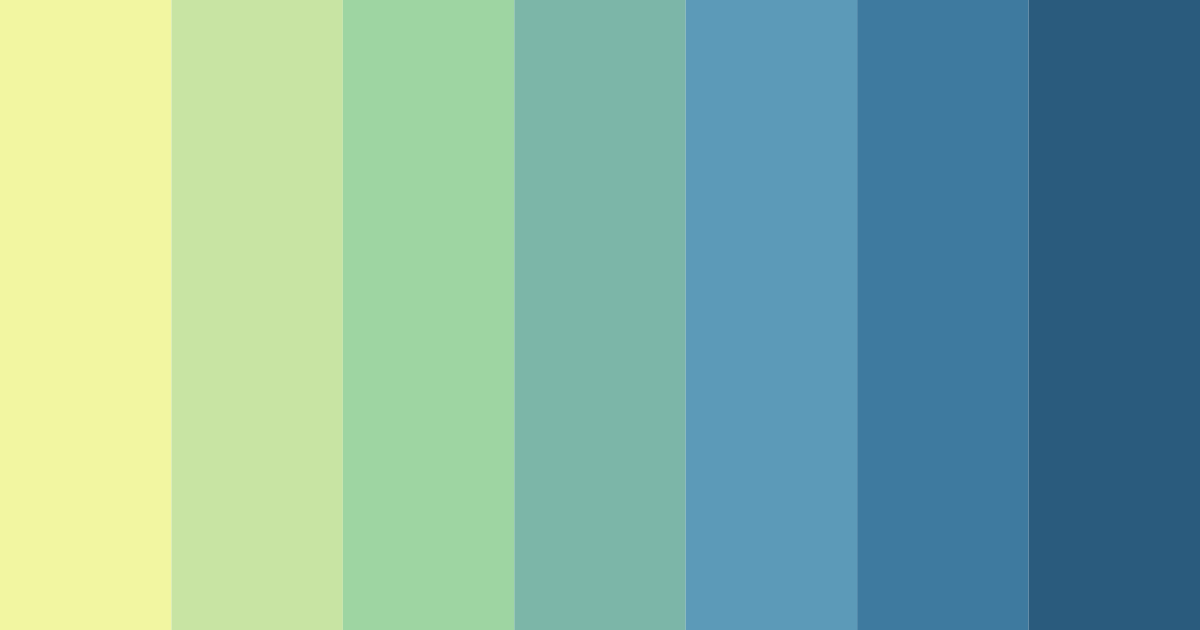 Download serenity in green blues color palette PNG image (landscape)