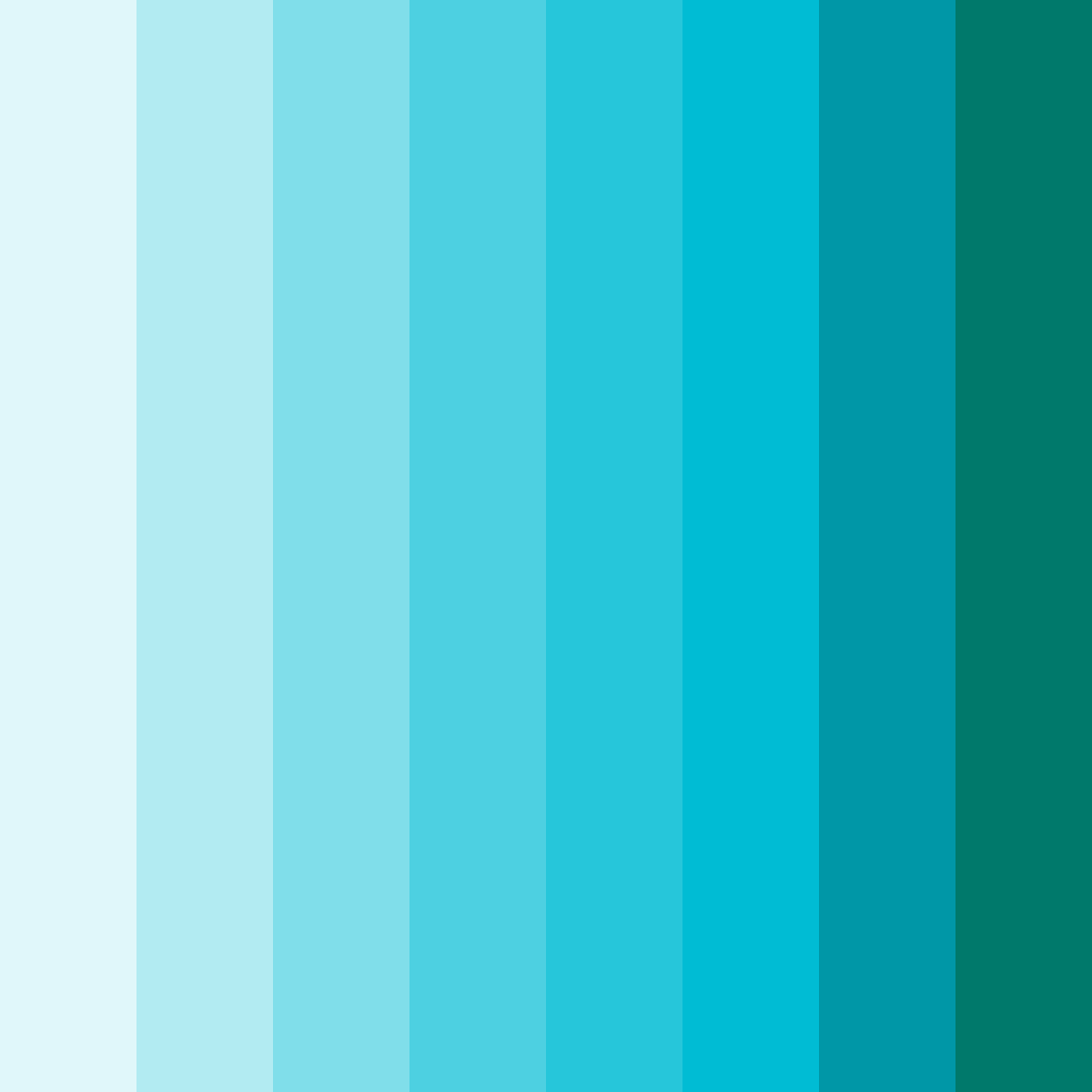 Download aqua serenade color palette PNG image (square)
