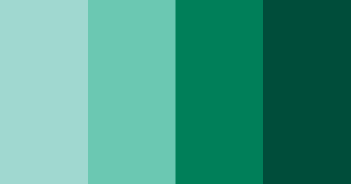 Download dark teal color palette PNG image (landscape)