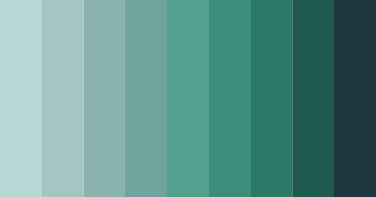 Download dark teal color palette PNG image (landscape)