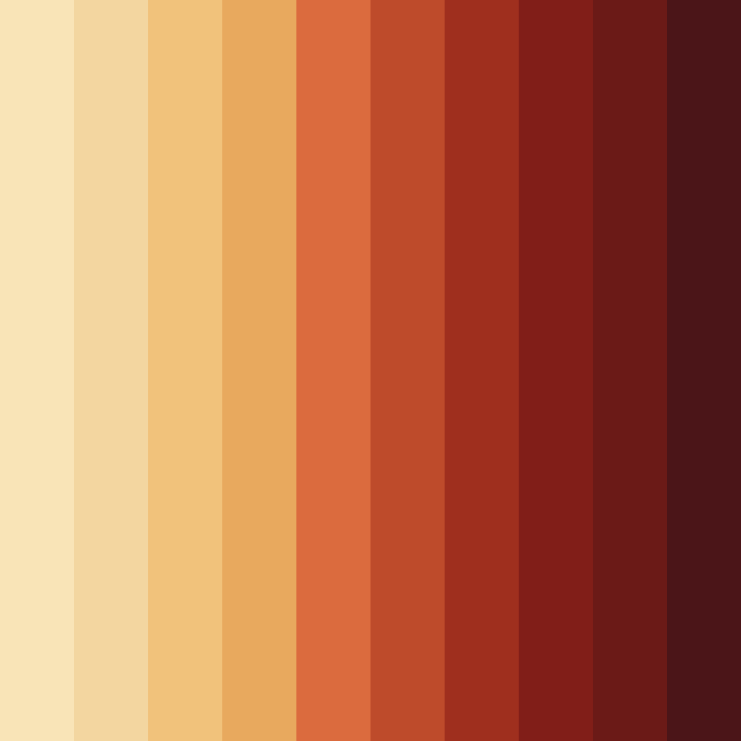 Download autumn ember glow color palette PNG image (square)