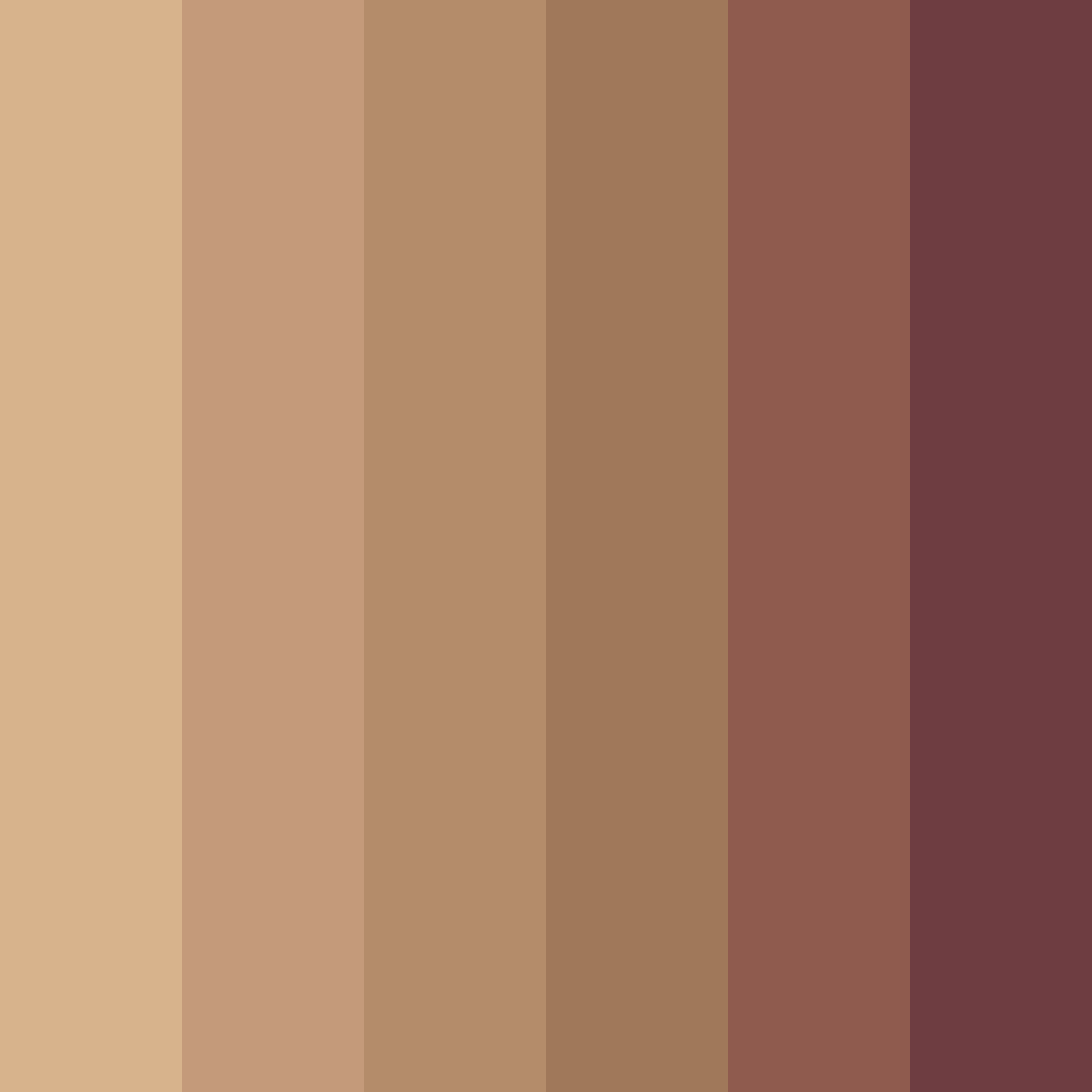 Download brownish shades color palette PNG image (square)