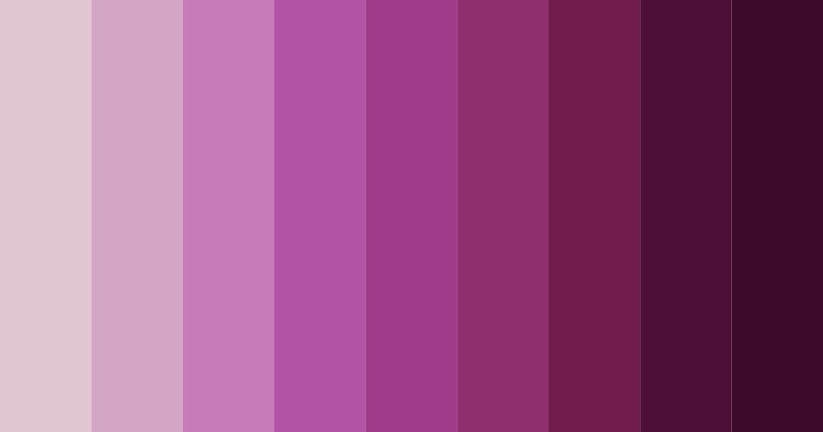 Download shades of plum color palette PNG image (landscape)