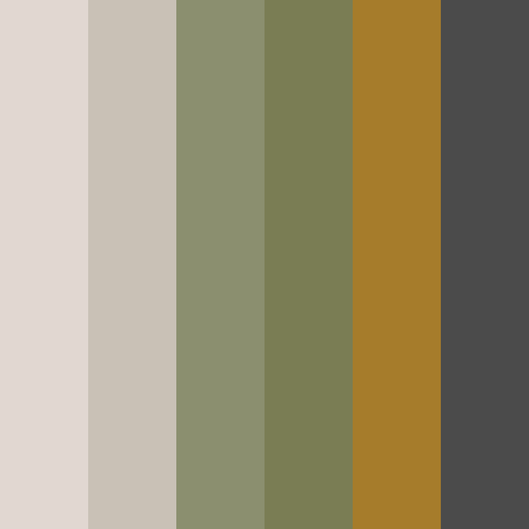 Download dark olive elegance color palette PNG image (square)