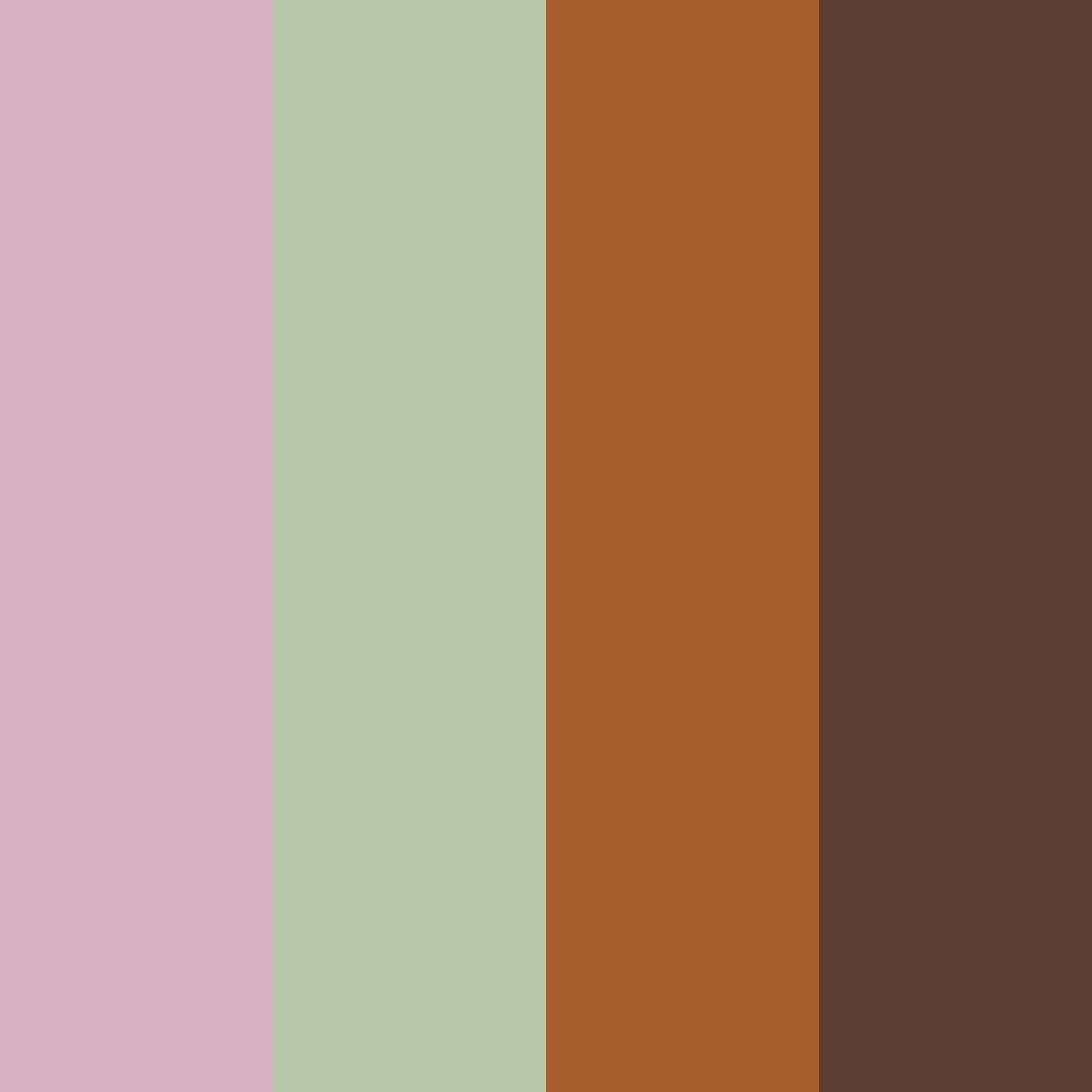 Download autumnal whimsy color palette PNG image (square)