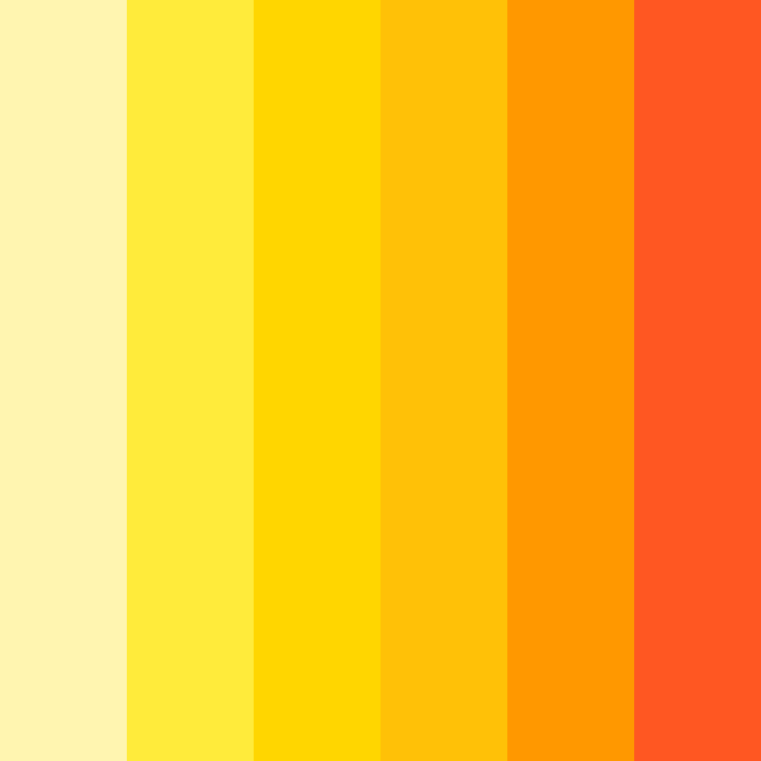 Download sunny citrus burst color palette PNG image (square)