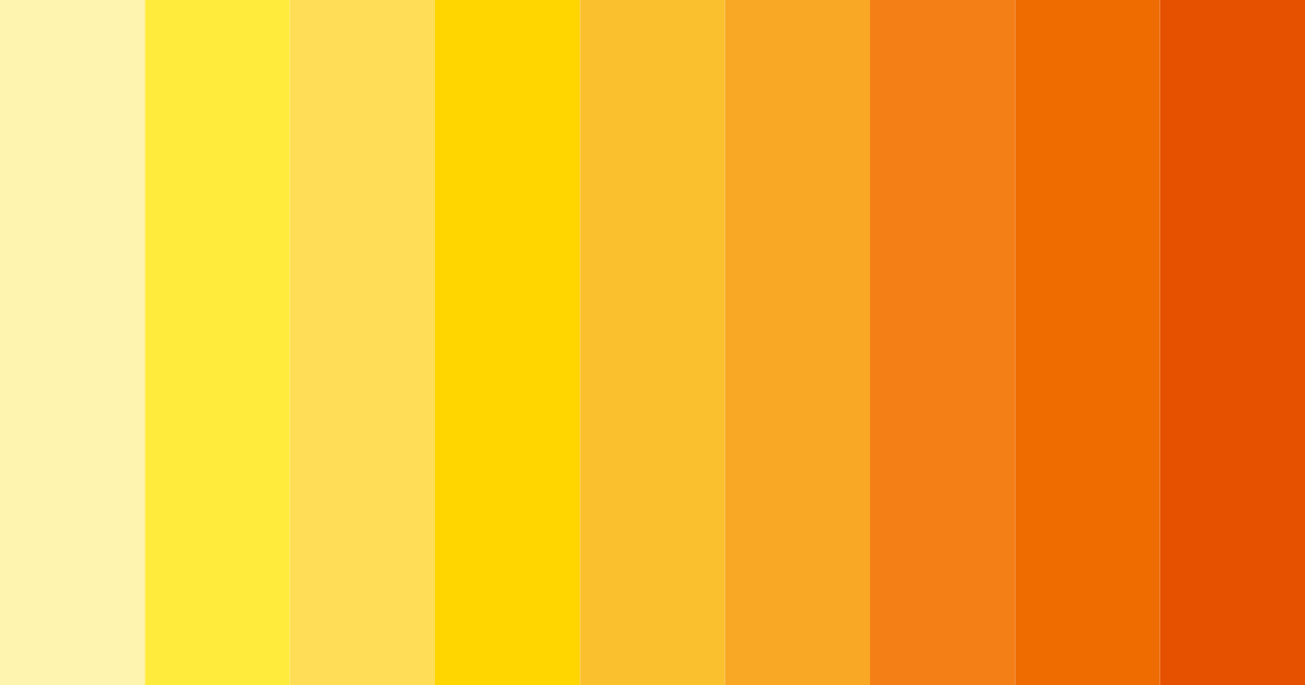 Download banana yellow color palette PNG image (landscape)