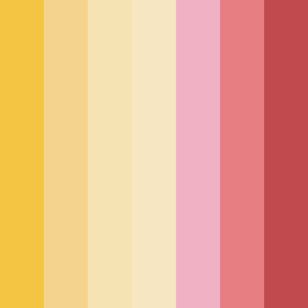 Download morning bloom color palette PNG image (square)