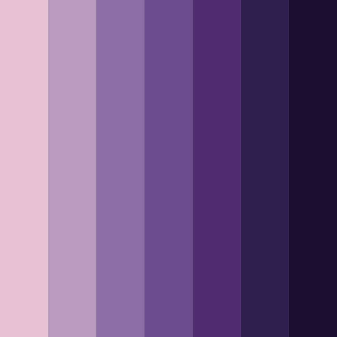 Download purple twilight color palette PNG image (square)