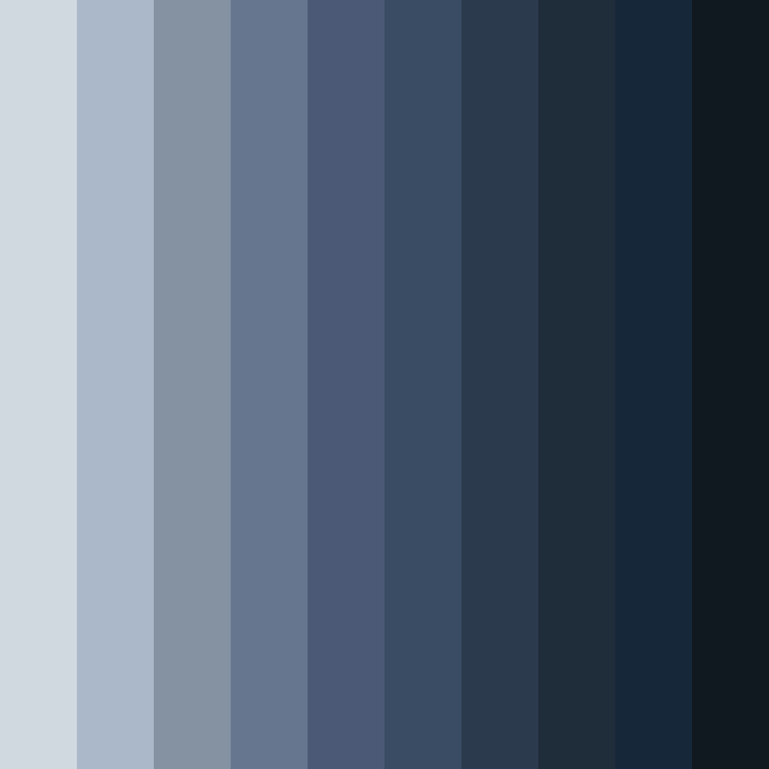 Download cool blue gray color palette PNG image (square)